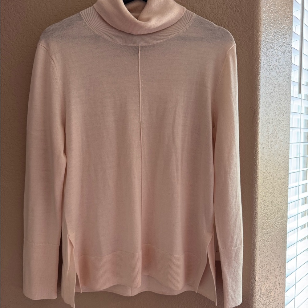 Elegant Pink Turtleneck Sweater